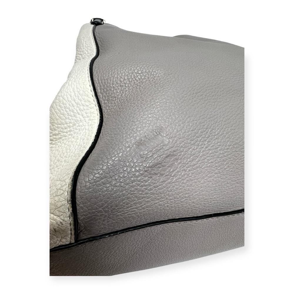 Kate Spade Off White, Black & Grey, Pebbled Leather Satchel Double Handle - Picture 4 of 15